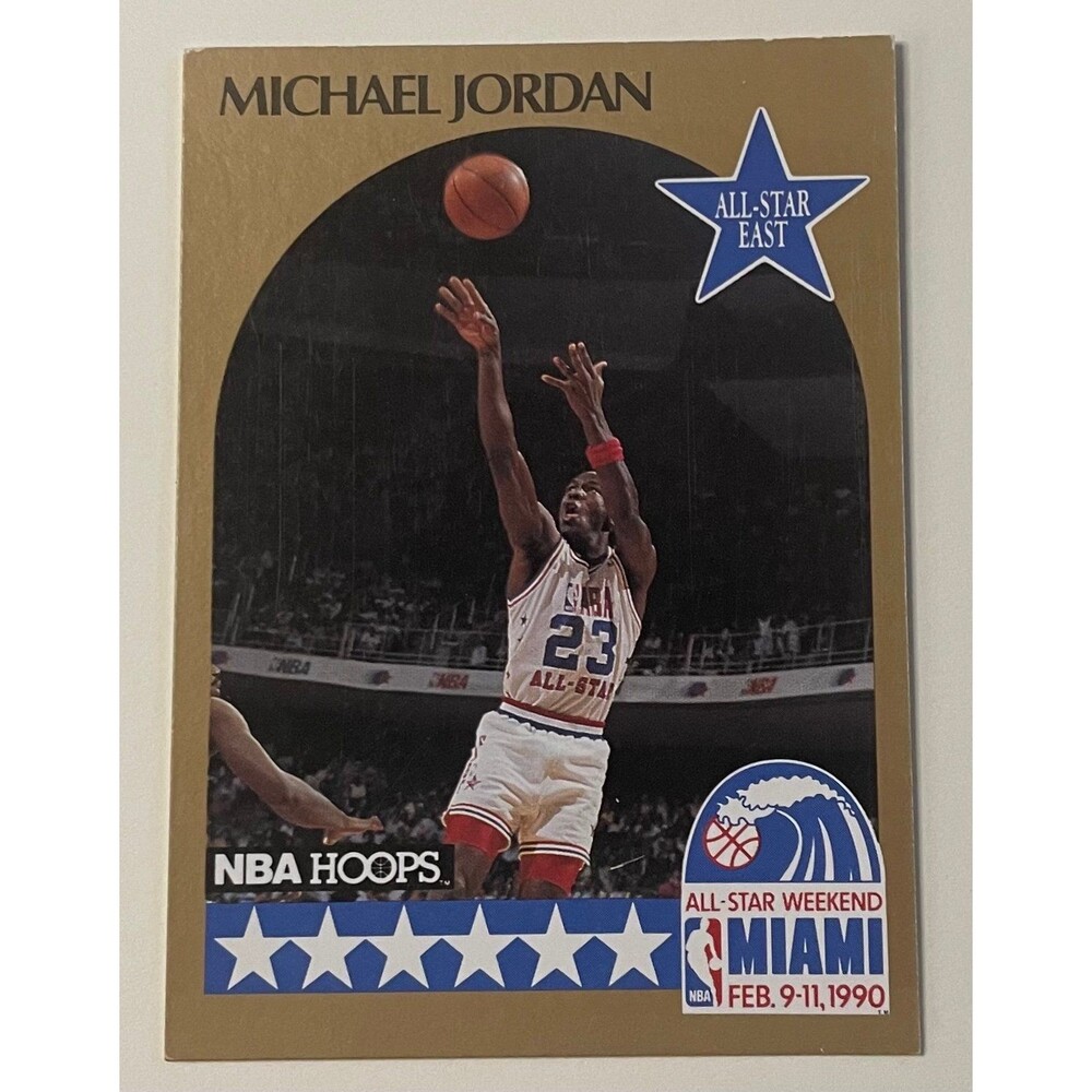 1990-91 NBA Hoops - All-Star Game Michael Jordan #5 -  Read Desc About Condition